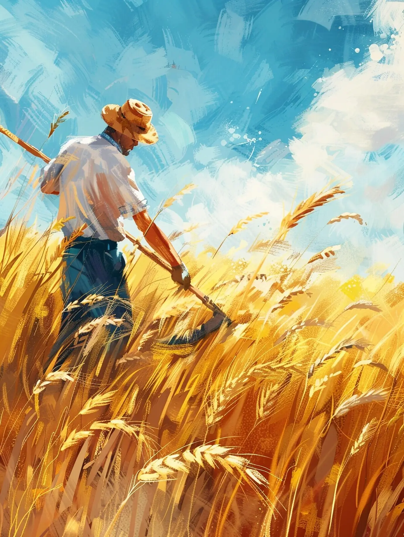 Digitale Kunst zum Leben auf dem Bauernhof